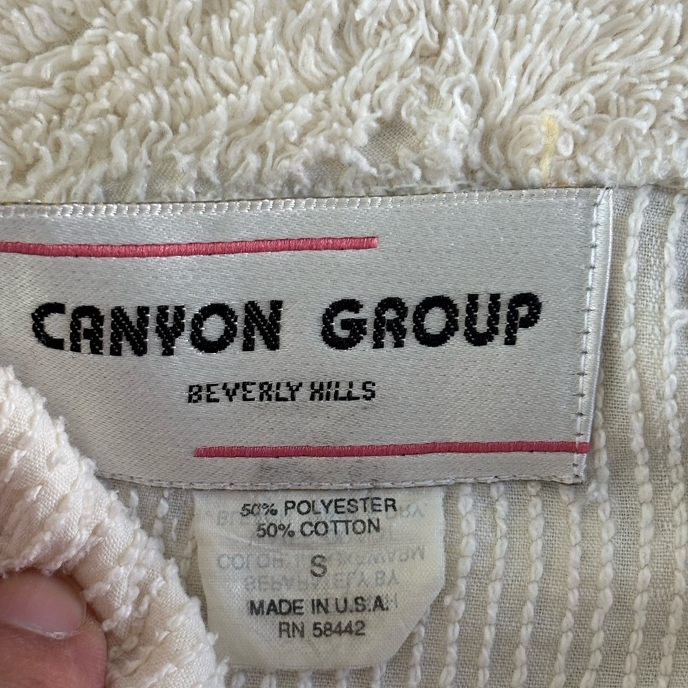RARE Canyon Group "Breakfast is Served" Chenille Robe - Size S - The Nanny Core - Picture 5 of 11